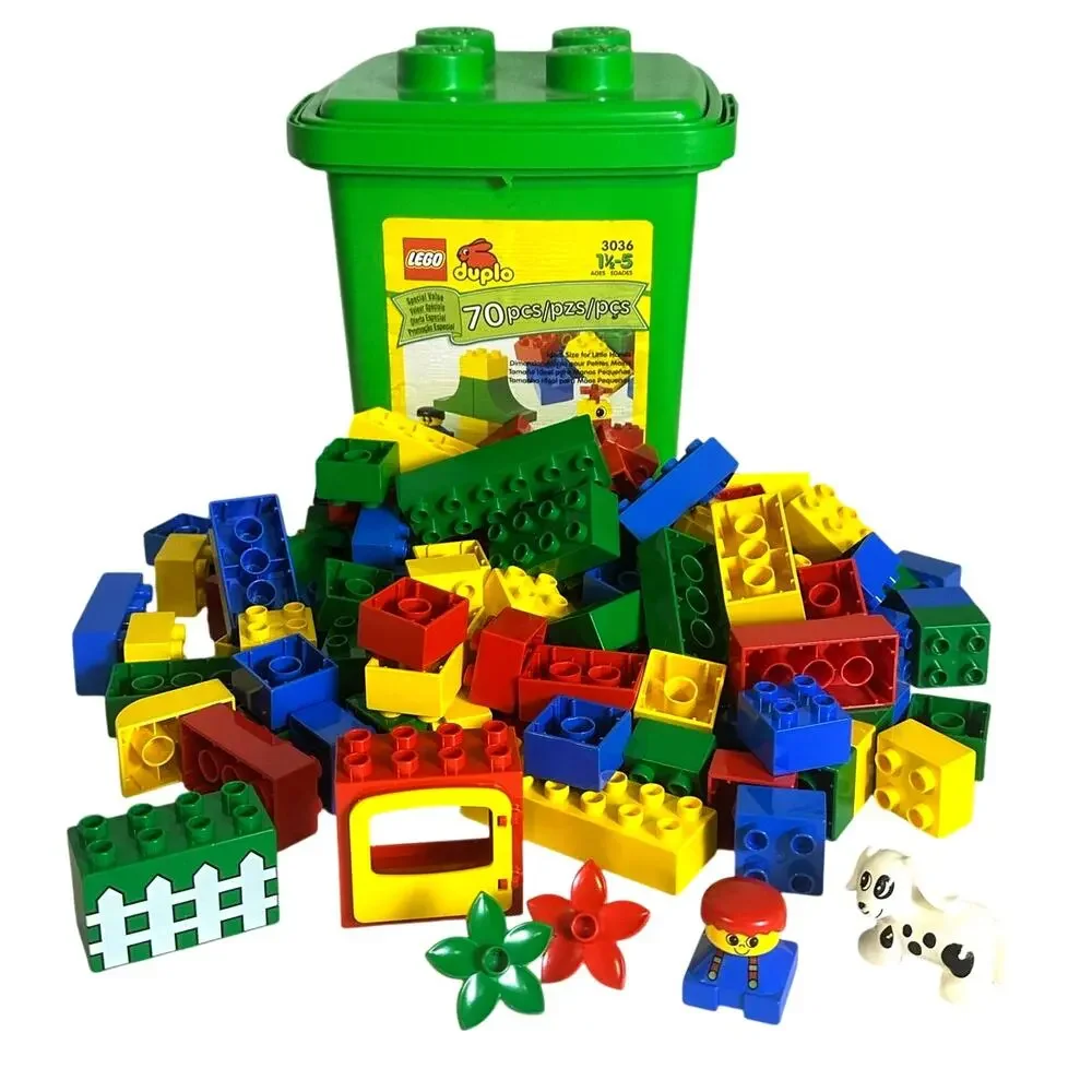 LEGO Large Block Containers #3036 #1744 #4103 Empty Bucket-Excellent-Lot of 3